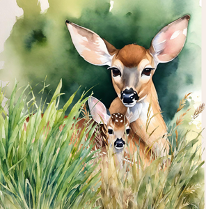 'Survival of a Fawn' Children's Hardcover Book