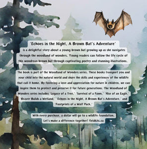 ‘Echoes in the Night, A Brown Bat’s Adventure' Children's Paperback Book